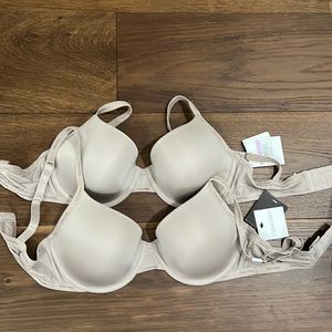 NWT 34 D Calvin Klein Demi bra bundle